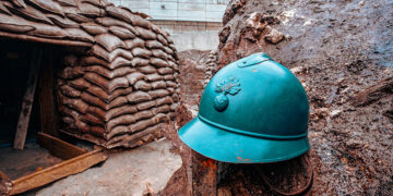 Tranchée pédagogique au Musée de la Grande Guerre