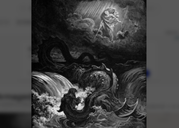 Armageddon par Gustave Dorée. Destruction du Léviathan