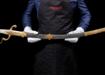 Un sabre de Napoléon été vendu près de 4,7 millions d’euros. crédit SVV Giquello