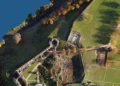 Château de Coucy vu du ciel