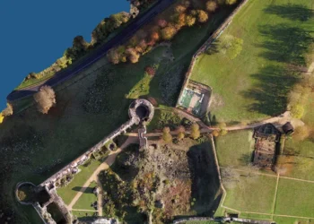 Château de Coucy vu du ciel